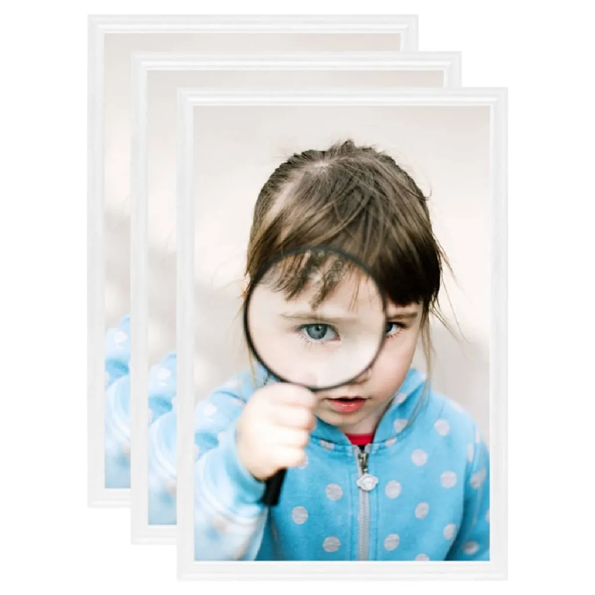 vidaXL Collage de cadres Blanc