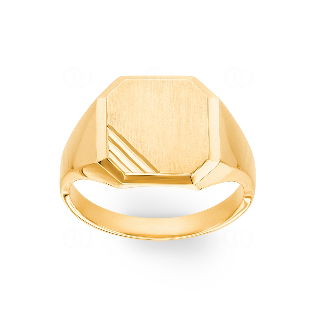 Siegelring 750/18 K Gelbgold 16 x 12mm