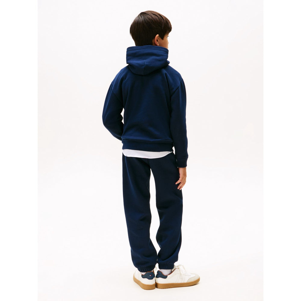 Køb Tommy Hilfiger Dark Night Navy Flag Hættetrøje