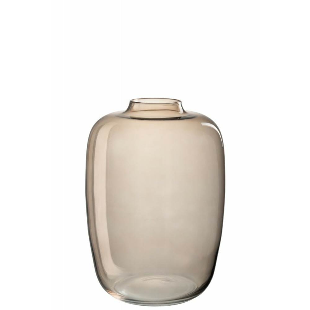 Vase en verre marron 25x25x36 cm
