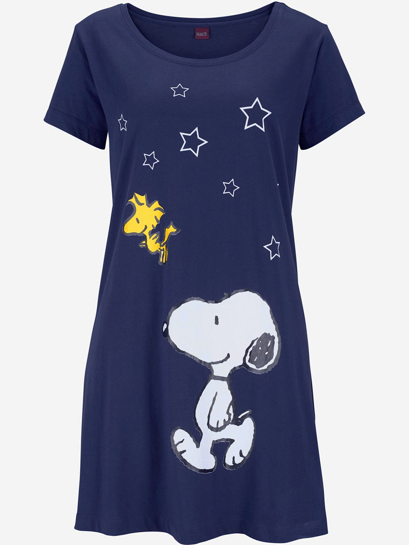 Chemise de nuit large encolure ronde