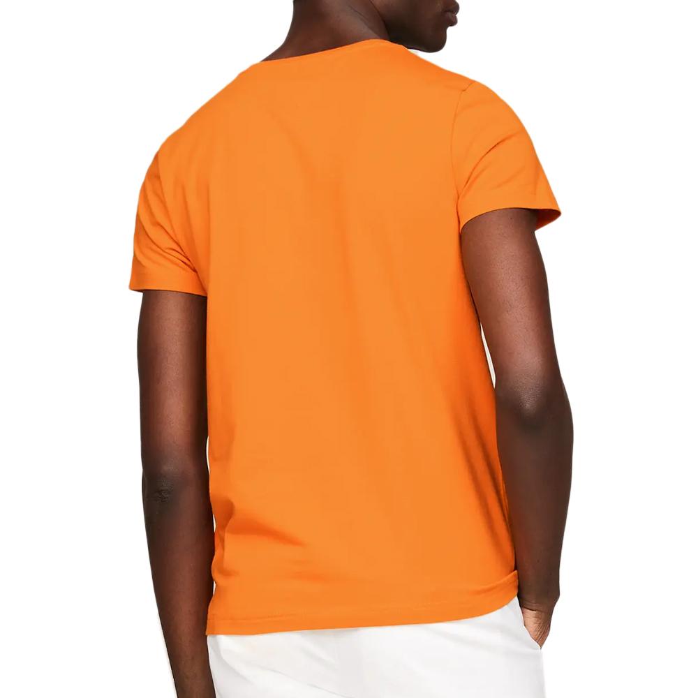 Tommy Hilfiger T-shirt Orange Homme Tommy Hilfiger Stretch Slim