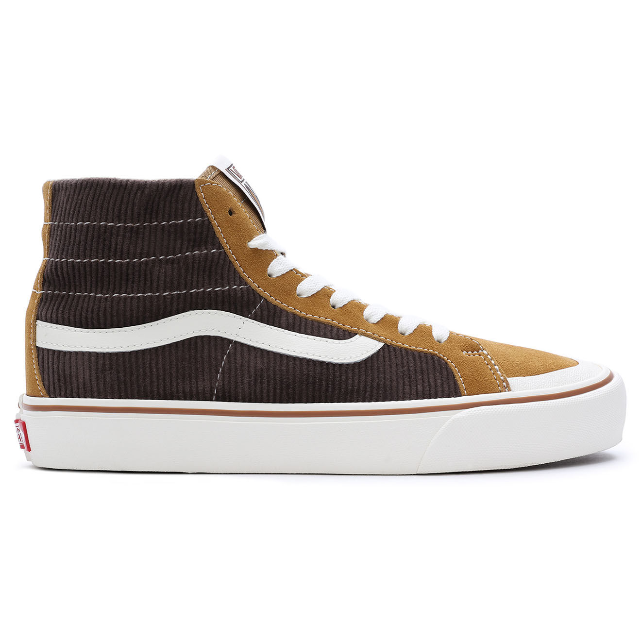 Vans Baskets en Velours de Cuir & Velours côtelé SK8-Hi 138 Decon VR3 S marron