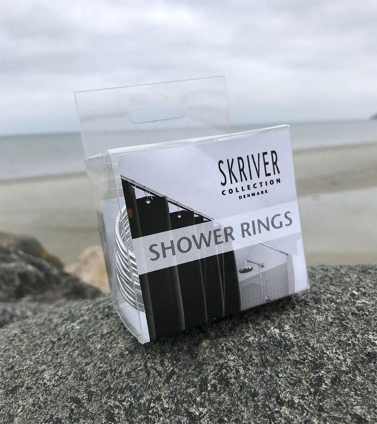 Skriver Collection Shower Rings 12 stk. Sølv