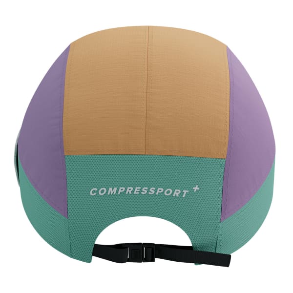 Casquette trail COMPRESSPORT 5 PANEL LIGHT CAP SALMON BUFF/LUPINE PURPLE