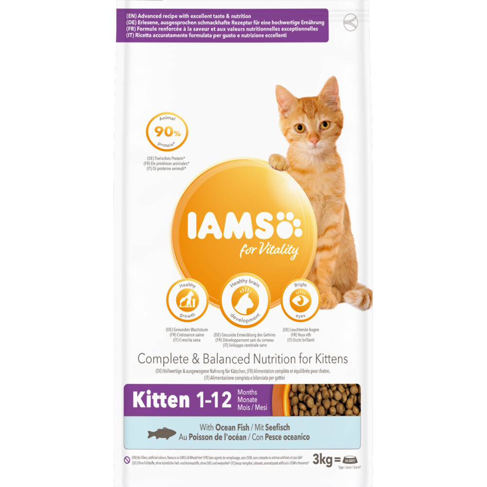 Iams Cat Kitten Ocean Fish3 kg
