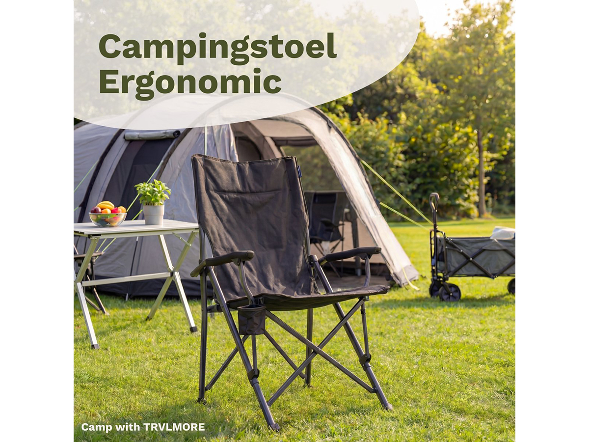 Trvlmore Ergonomic vouwstoel - Grey