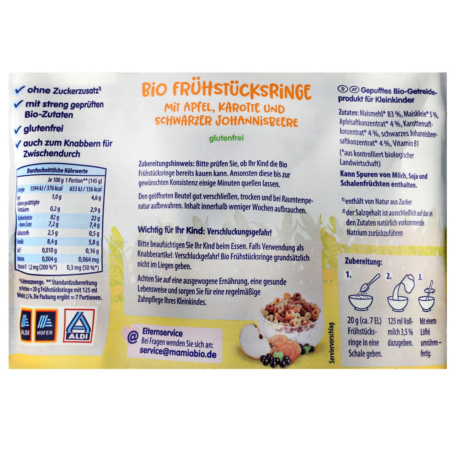 MAMIA BIO BIO-Frühstücksringe 135 g