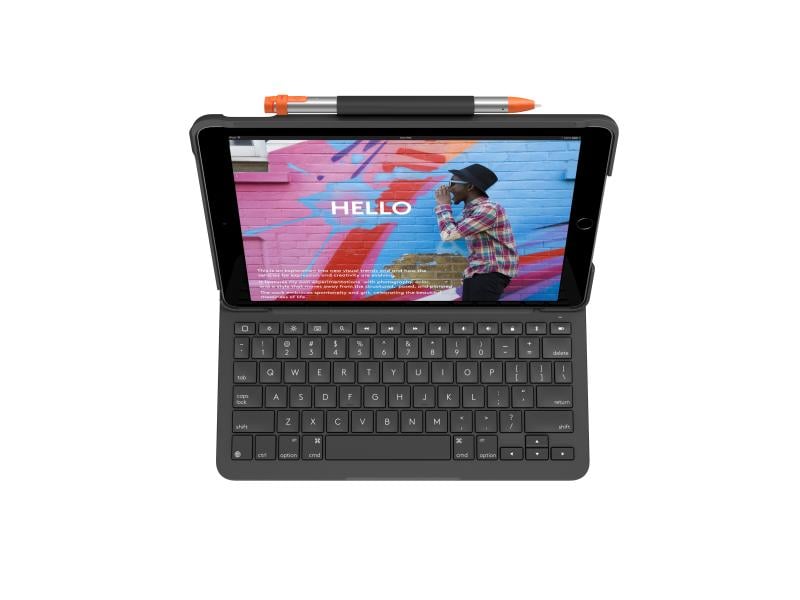 Logitech Tablet Tastatur Cover Slim Folio iPad 10.2