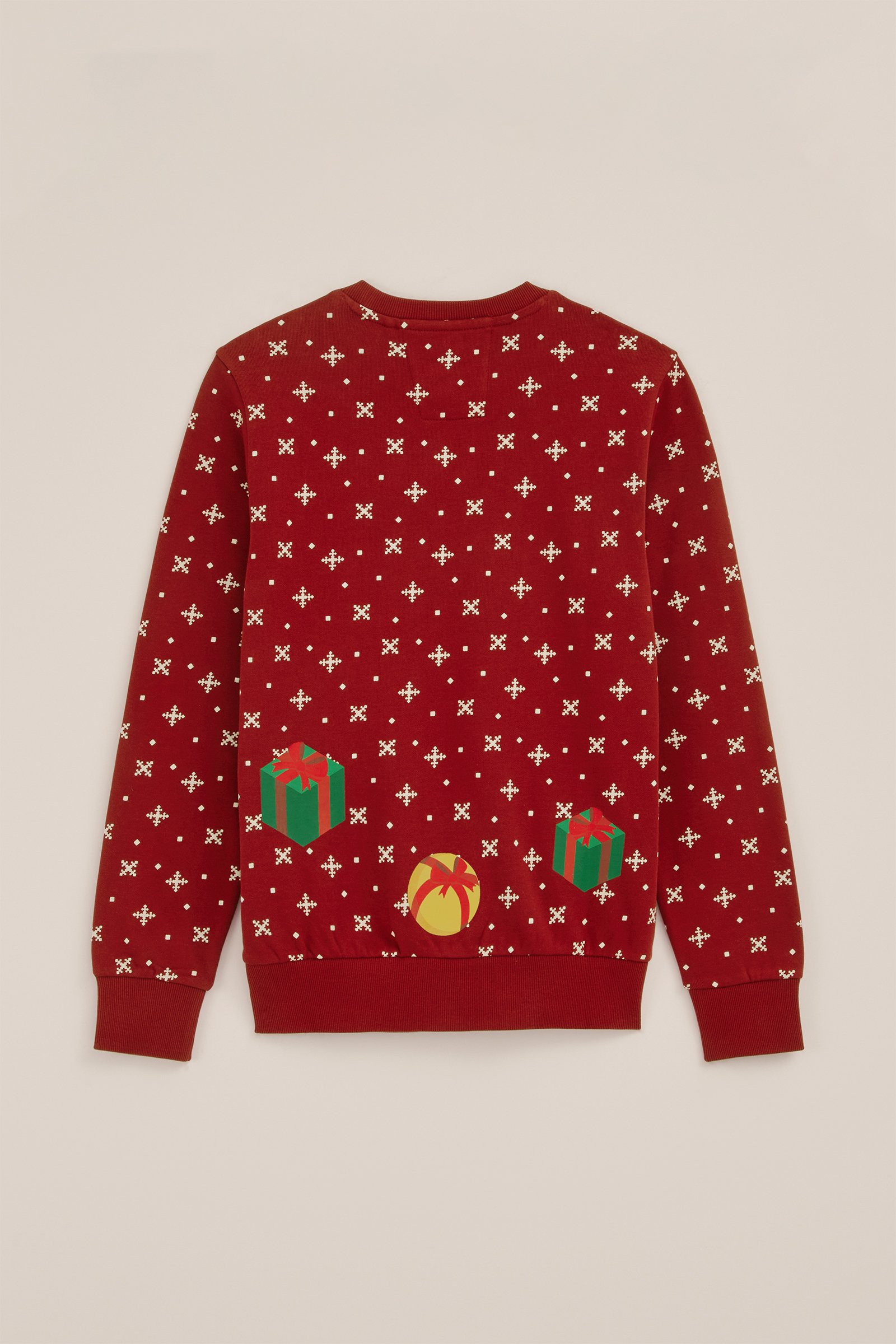 Jongens sweater met dessin WE Fashion Donkerrood