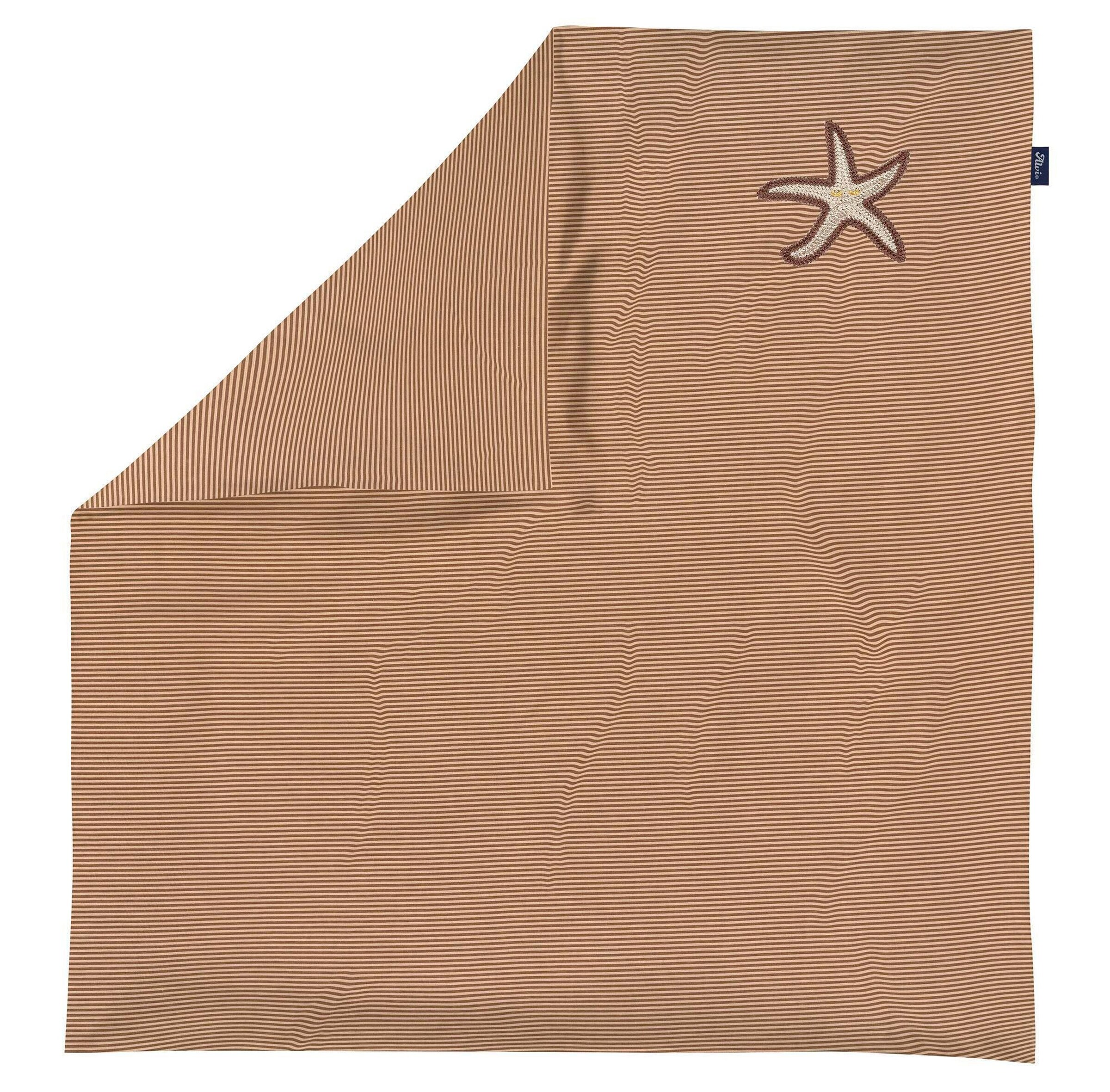 Alvi Bettwäsche Jersey - Starfish mit Stickerei