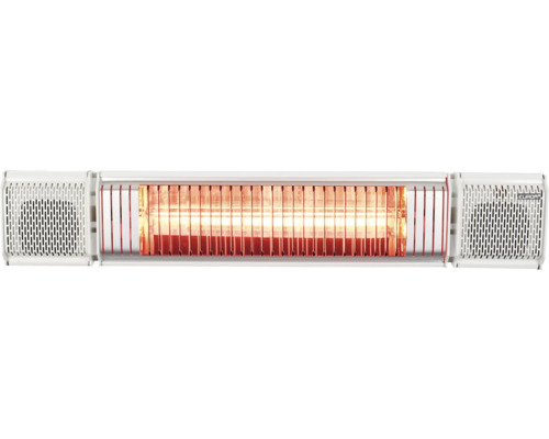 Eurom Heat&Beat terrasverwarmer, wit, 2000 watt, IP 65 (stofdicht en beschermd tegen waterstralen)