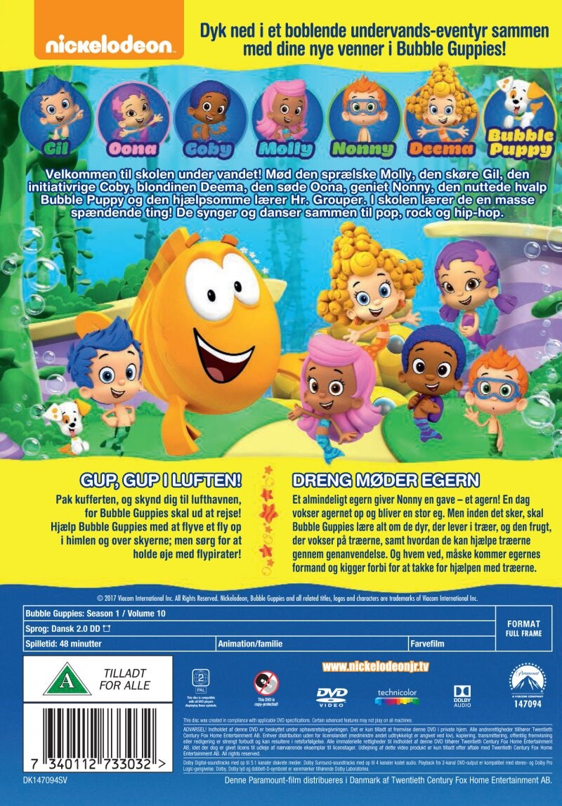 Bubble Guppies - Sæson 1 - Vol. 10 - DVD