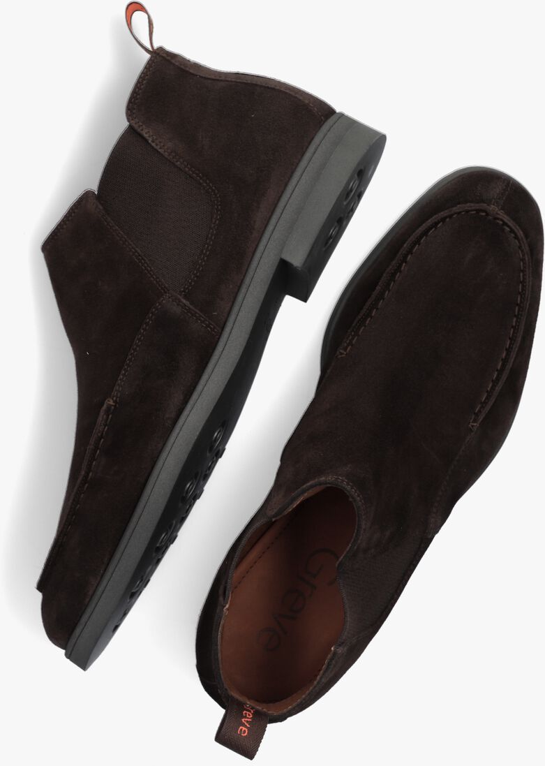 bruine greve chelsea boots tufo 1737