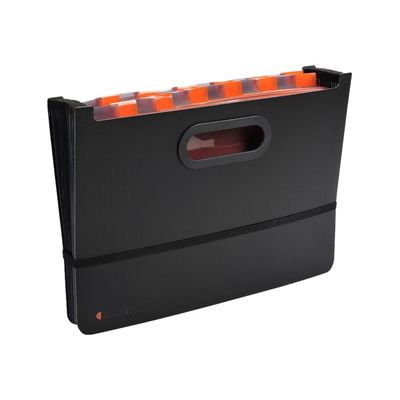 Exacompta Exactive - Classeur ménager (valisette trieur) 24 onglets - noir
