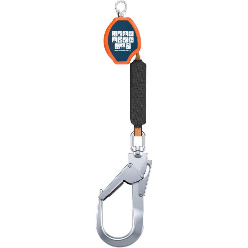 Portwest FP80 Ligne de vie auto-rétractable 2m 140kg Orange/Noir