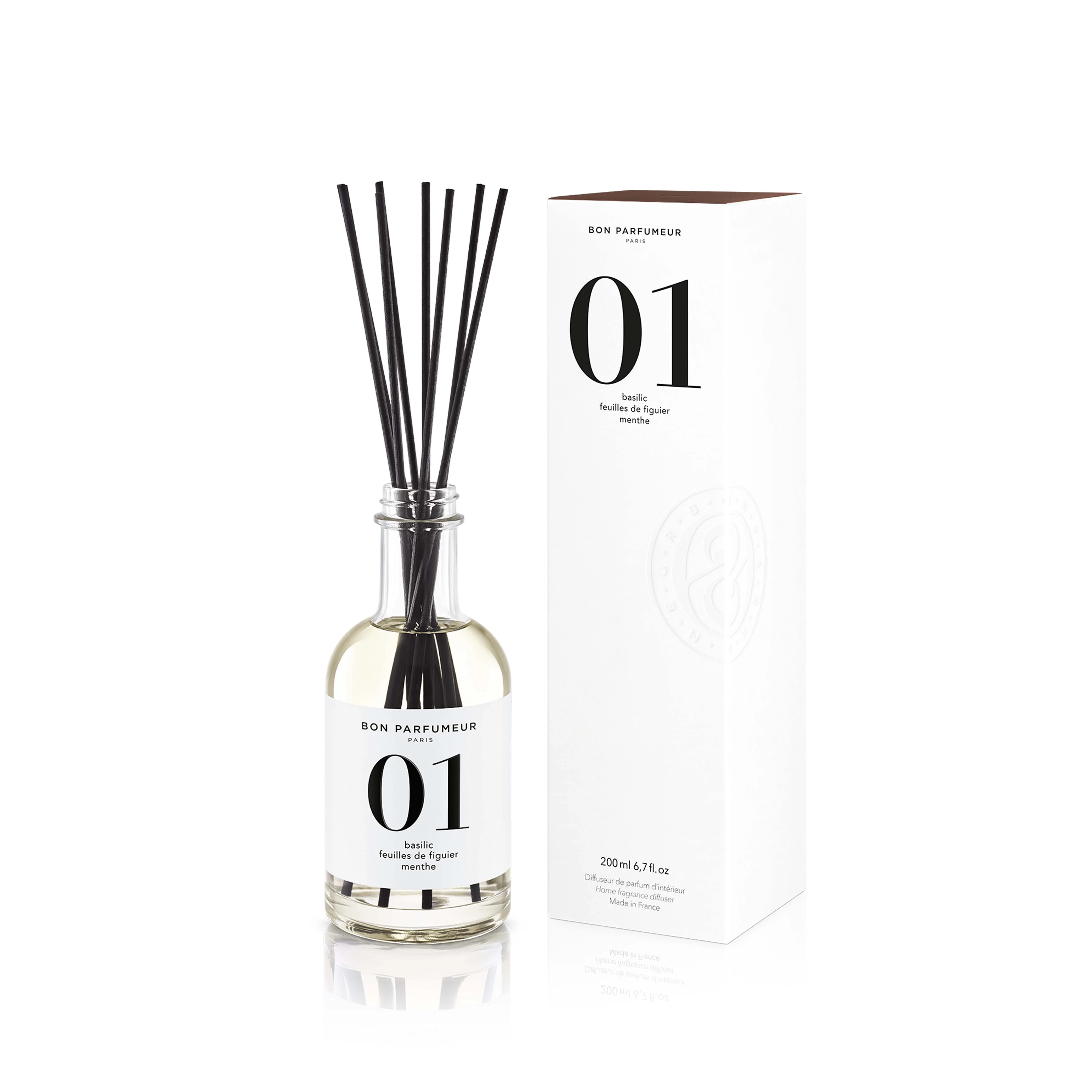 Diffuseur 01 basilic feuille de figuier menthe |