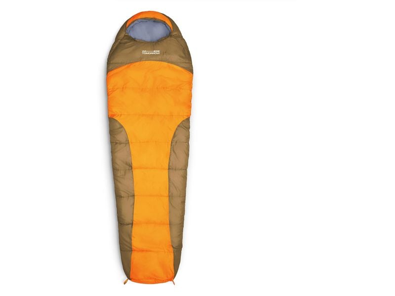 Where tomorrow Mumienschlafsack Polyester, Orange Schlafsack für eine Person
