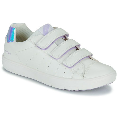 Geox - J SILENEX GIRL B - Blanc / Iridescent