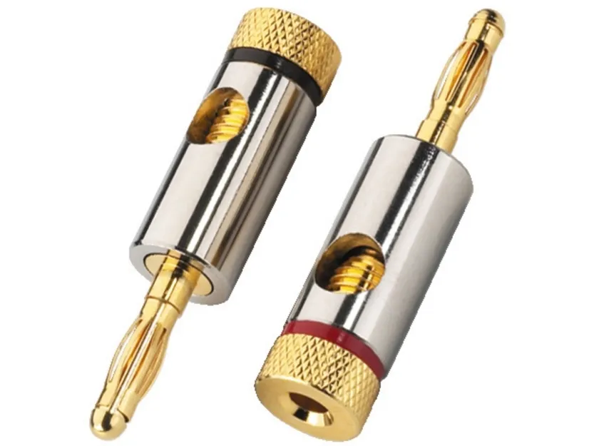 Monacor BP-150, banana, Guld, Guld, 2 stk