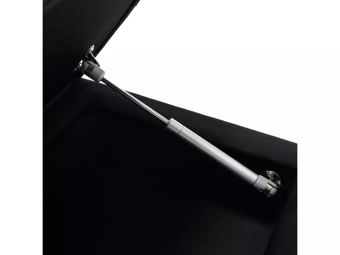 Banc de rangement, 111x35x44.5cm, pieds en métal doré pour salon, à l'entrée, à la chambre à coucher, en velours noir