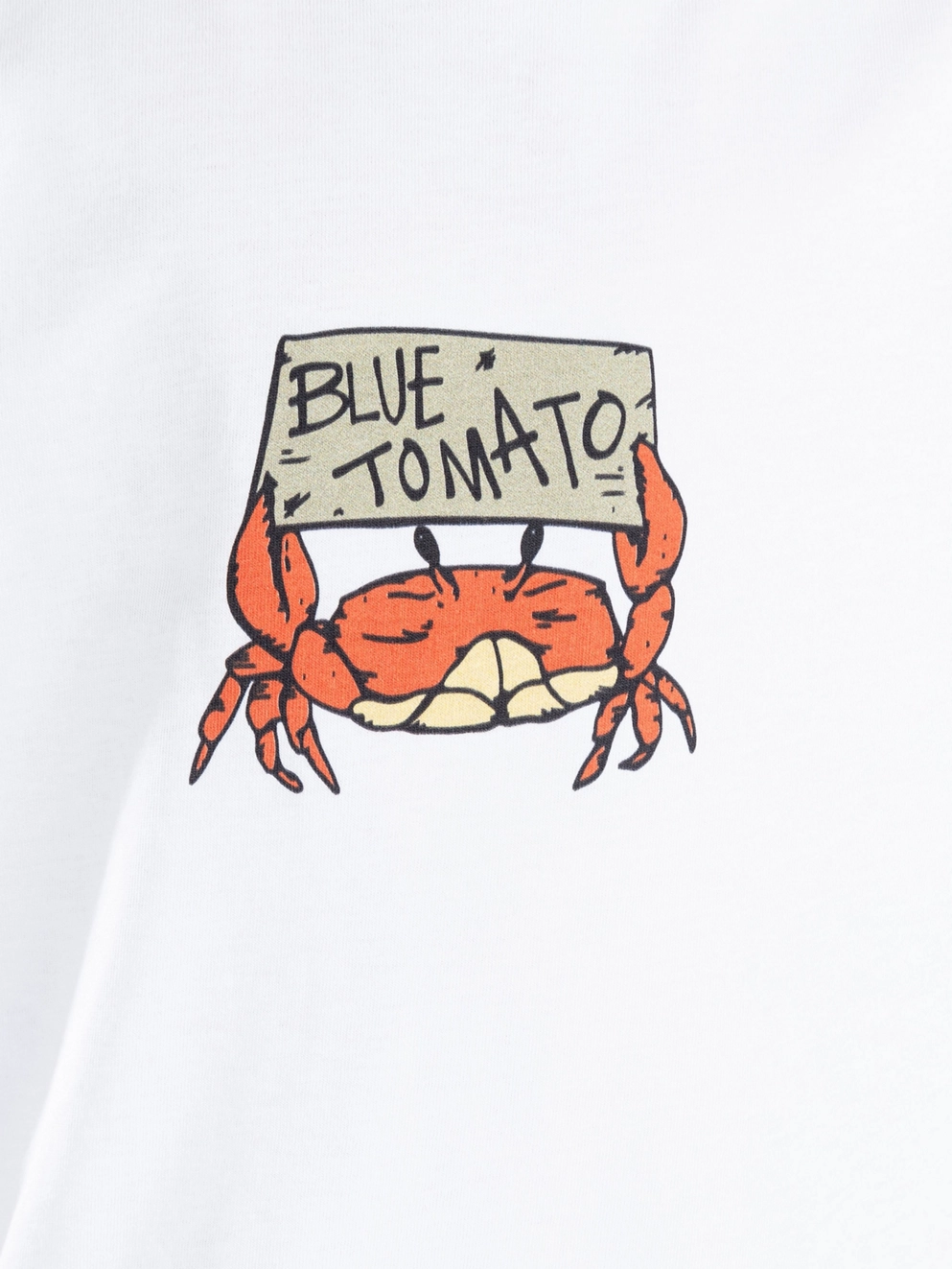 Blue Tomato Crabby Sign Kids T-Shirt white
