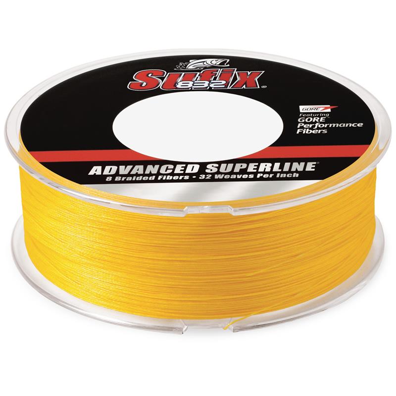 Tresse Sufix 832 Advanced Superline Jaune - 120M