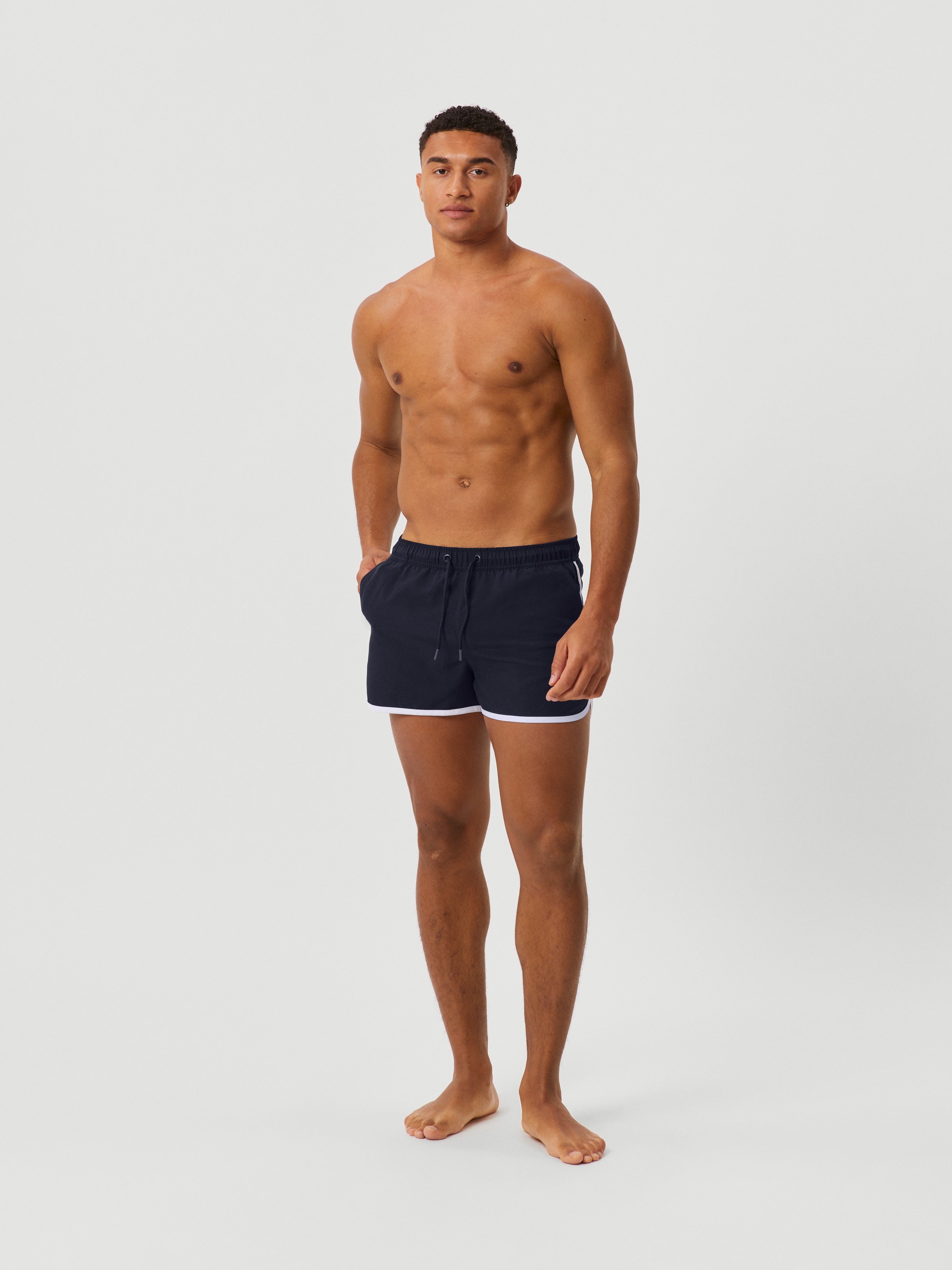 Borg Retro Swim Shorts Herre Night Sky