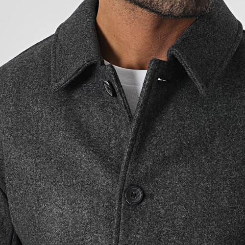 Manteau Adam Gris Anthracite Chiné