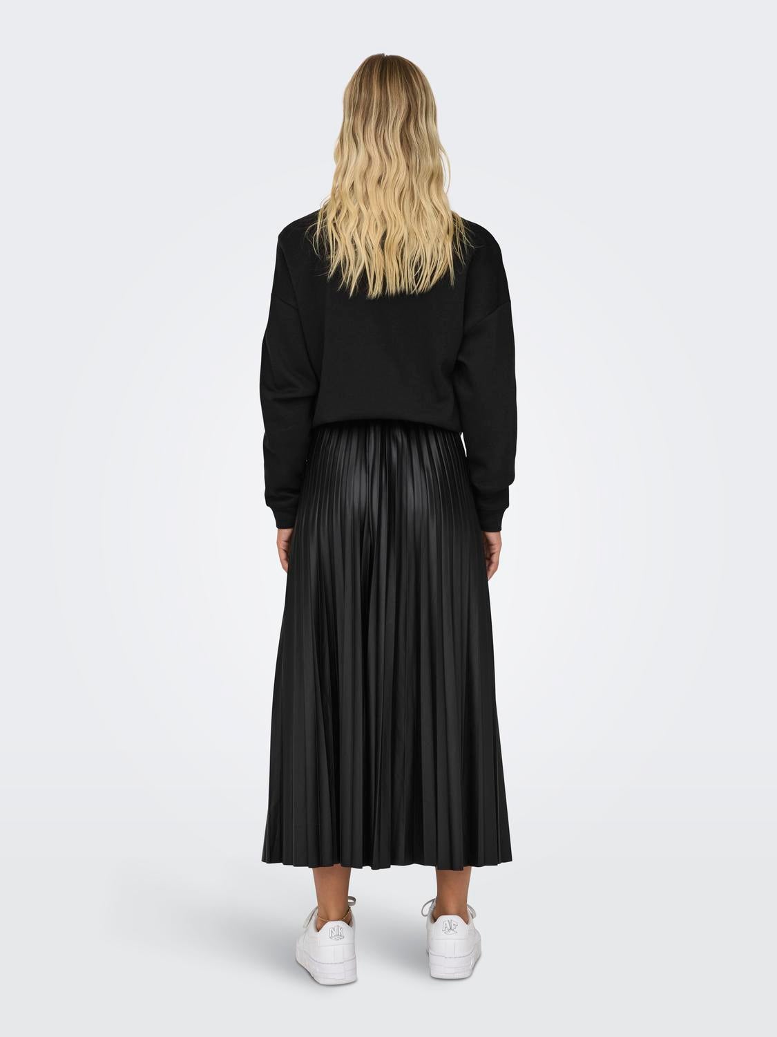 ONLANINA Plissierter Rock Black