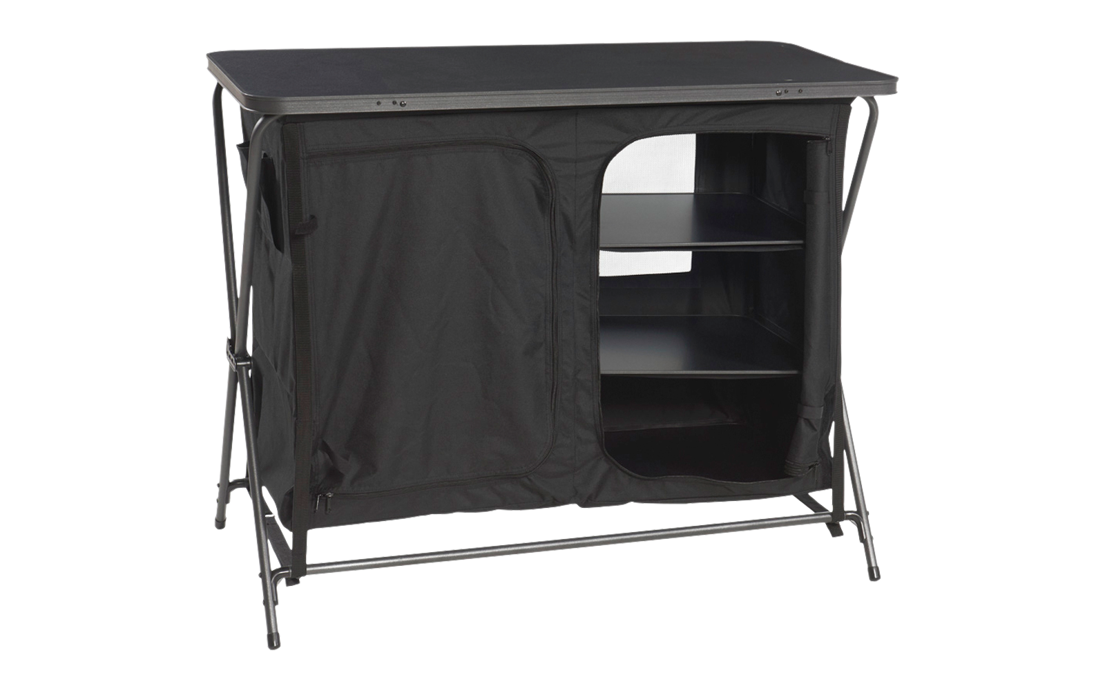 Wecamp Exclusive S3 Campingschrank mit 3 Ablagen schwarz