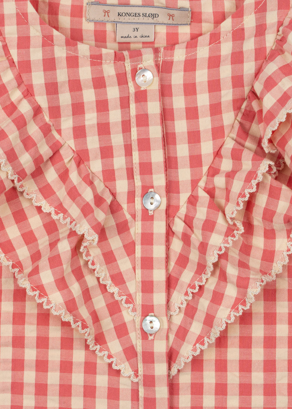 Kim kortærmet skjorte - flamingo plume check - 12M