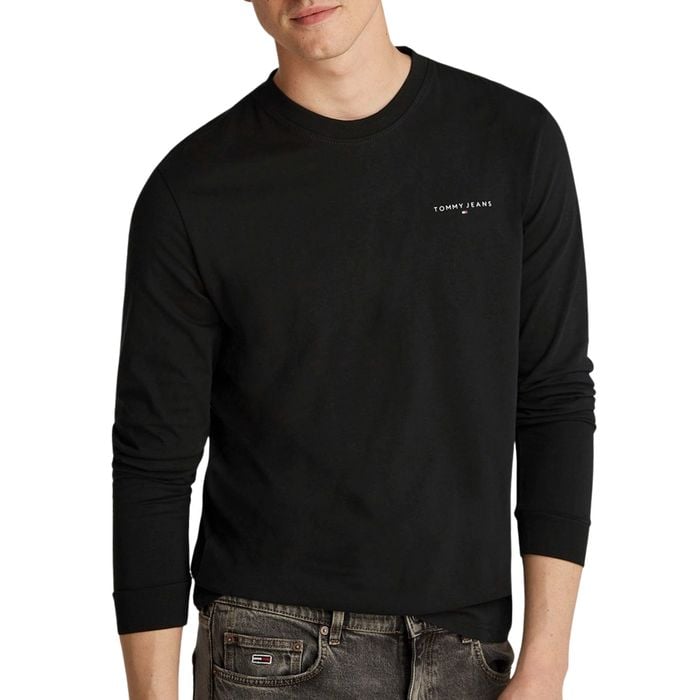 Tommy Hilfiger Slim Linear Chest Logo Longsleeve Shirt Heren