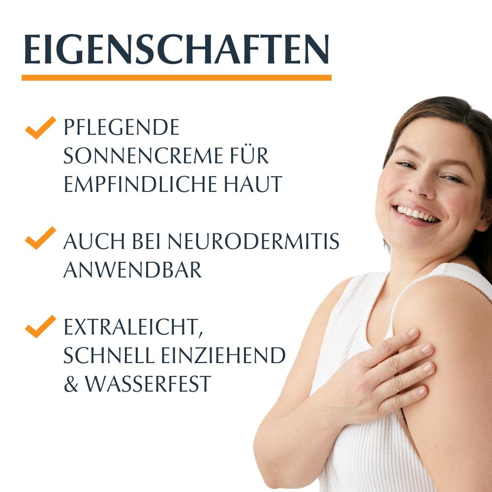 Eucerin® Sensitive Protect Sun Lotion Extra Light LSF 50+ – sehr hoher Sonnenschutz pflegt empfindliche Haut
