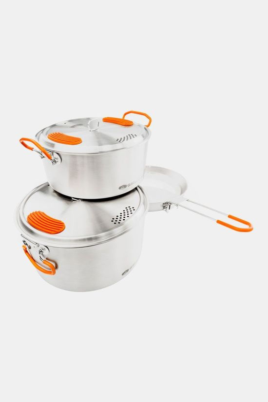 GSI Outdoors GSI Outdoors Glacier Stainless Base Camper Medium Pannenset