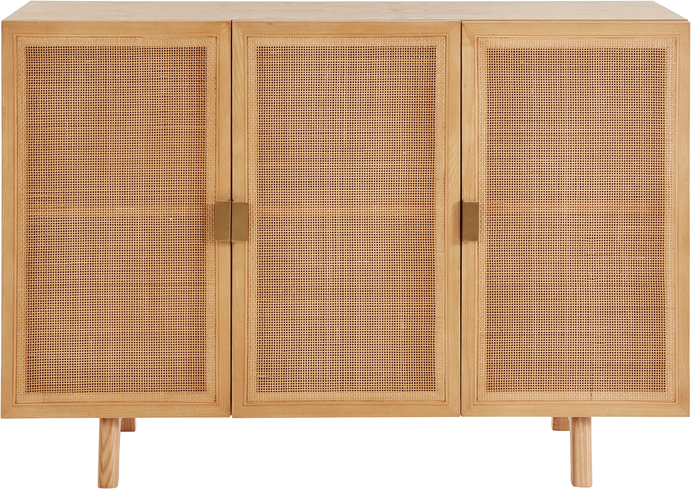 LeGer Home by Lena Gercke Kommode »Lina, TOPSELLER!, OTTOs Choice« Sideboard, Melinoberflächen,  Mit Rattan Einsatz, 4 Innenfächer, teilmassiv