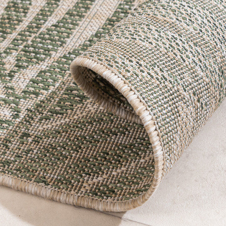 Buiten vloerkleed - Tiga Edge Groen