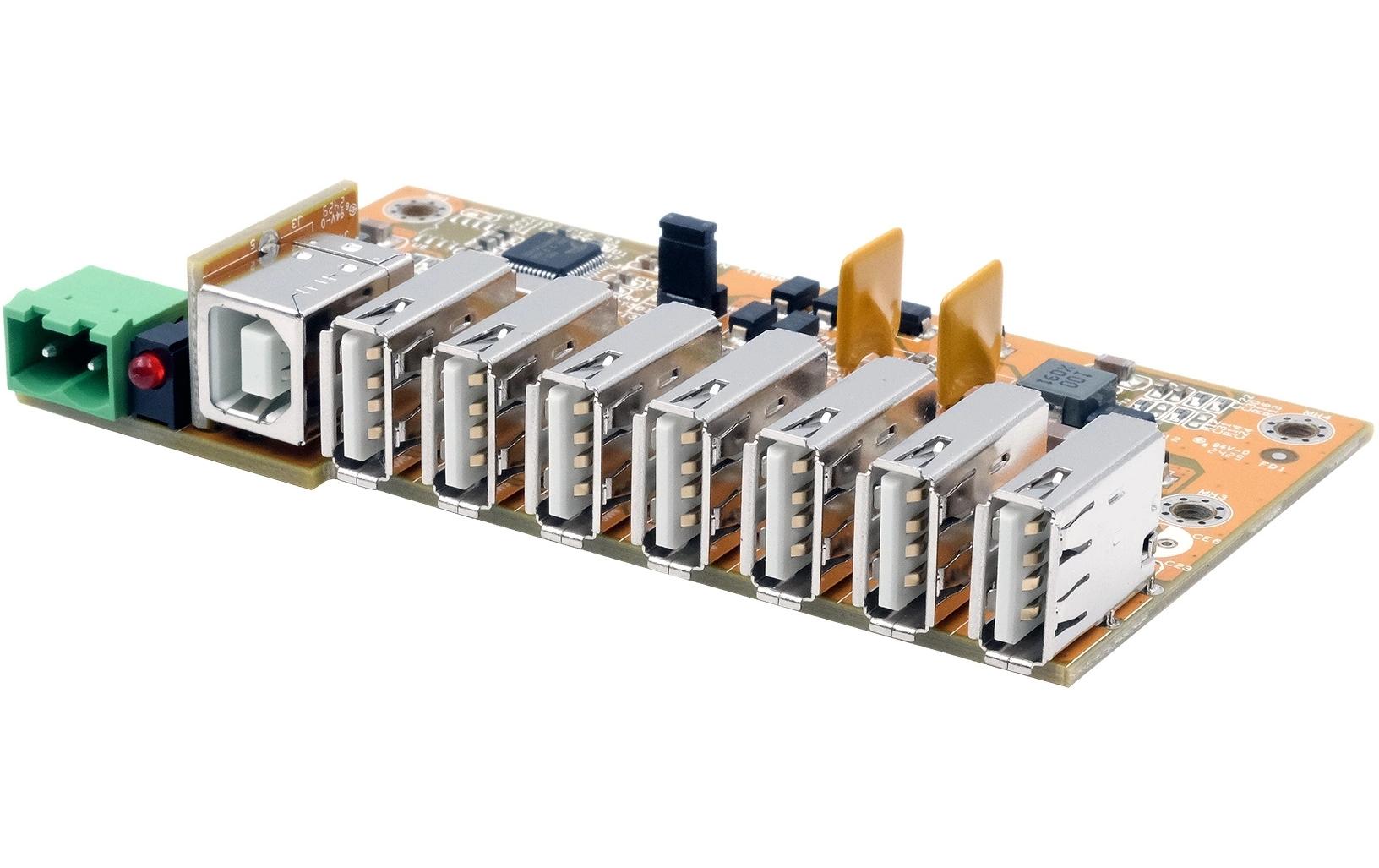 USB-Hub EX-1177HMVS-PL7-Port USB 2.0 HUB-Platine mit 15KV ESD Überspannungsschutz