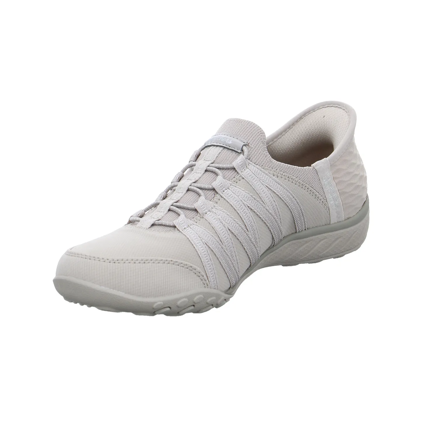 SKECHERS Sneaker Taupe Textil