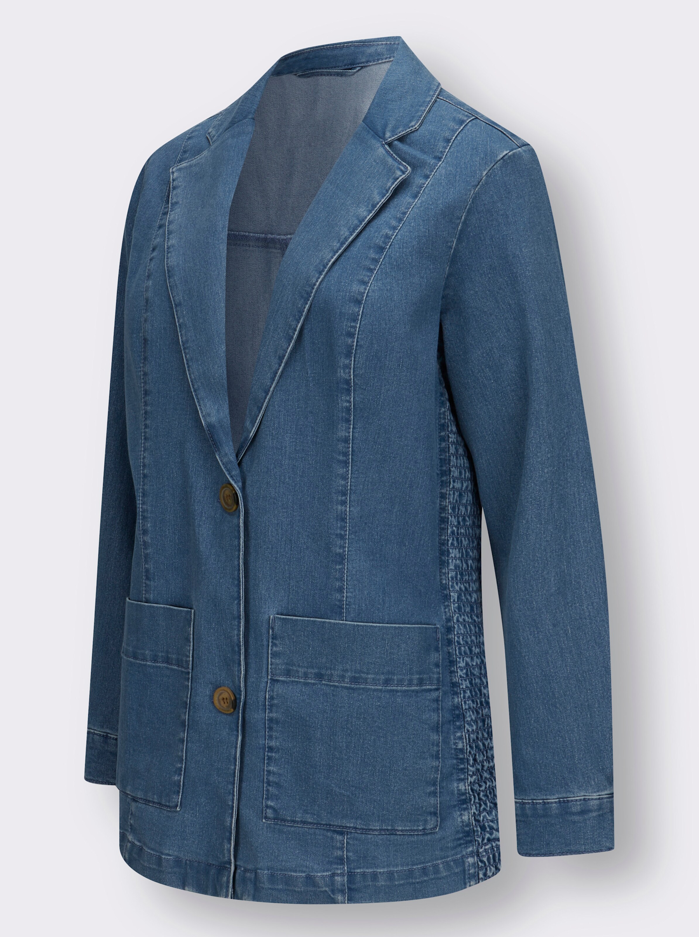 Jeansjacke in Blazerform
