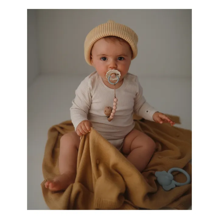 Mushie Attache-tétine Eva | Blush
