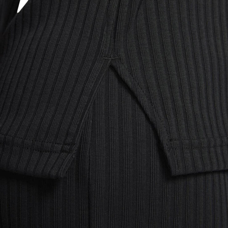 Nike sportswear ribbed jersey long sleeve top Black