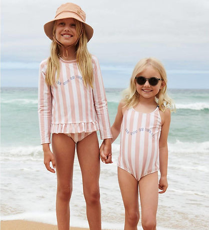 Liewood Badeanzug - Suma - Stripe Sorbet Rose/Creme De La Creme