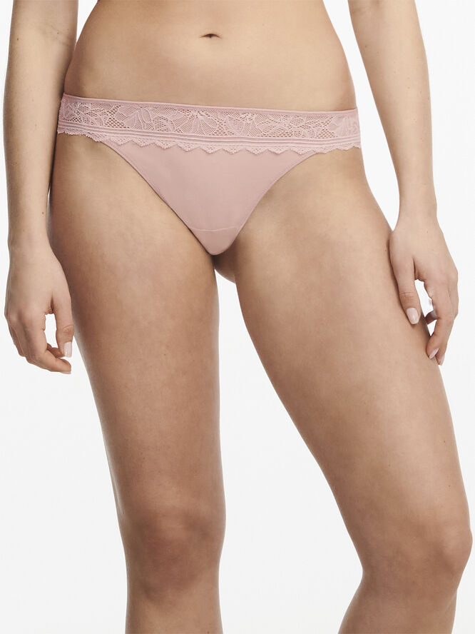Chantelle Floral Touch Tanga Lyserød
