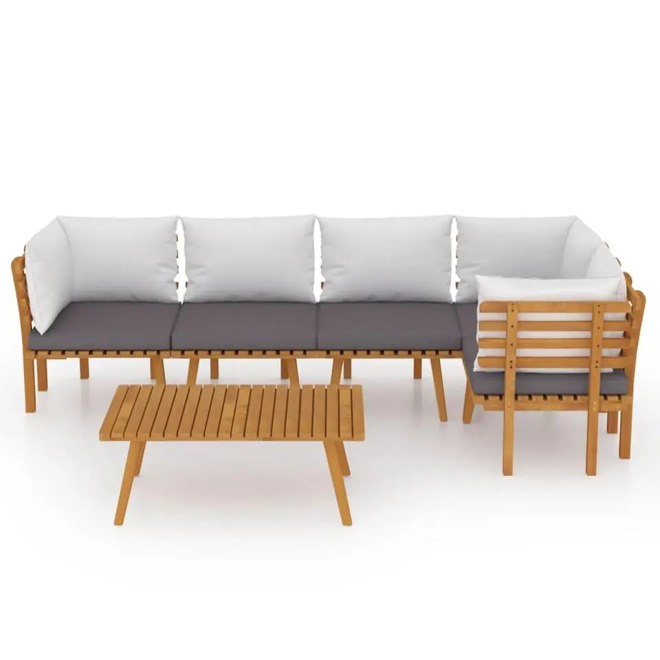 vidaXL - Loungeset - Bruin - Acaciahout