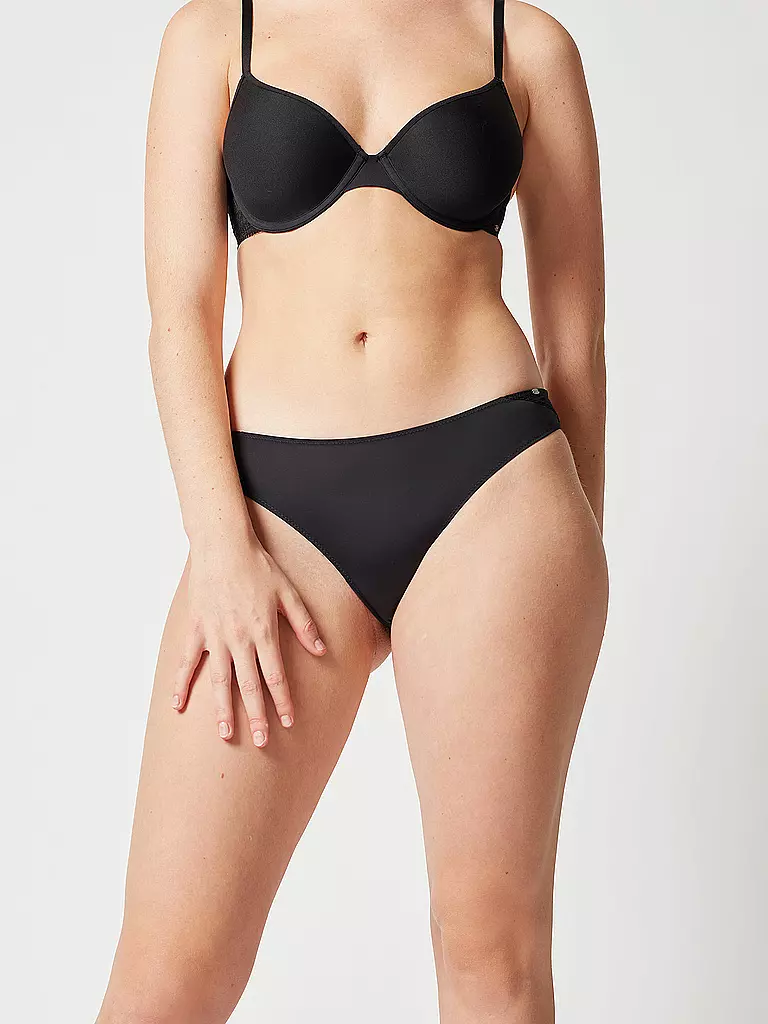 SKINY Slip MICRO LACE black schwarz