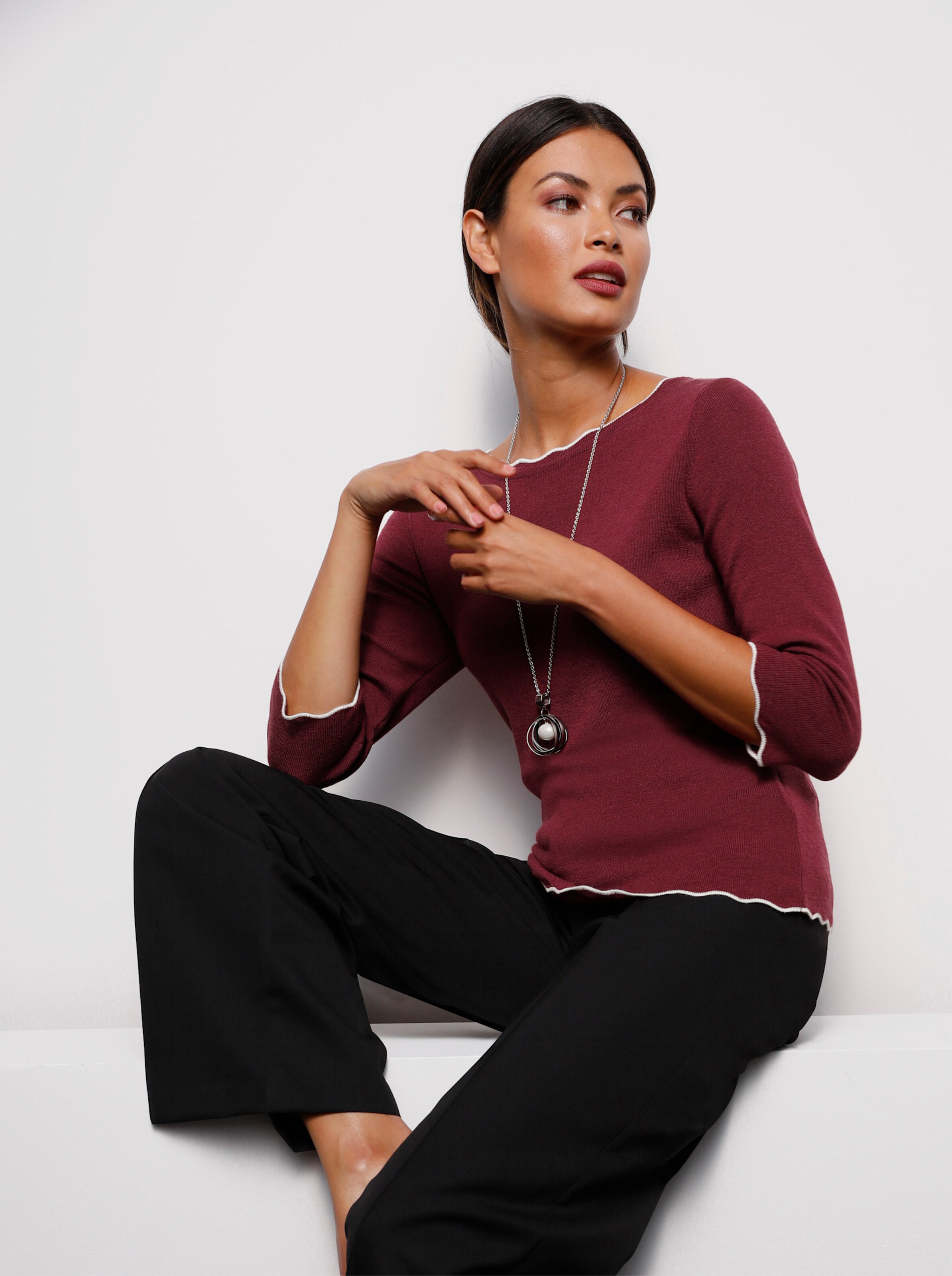 Merino-Seiden-Pullover