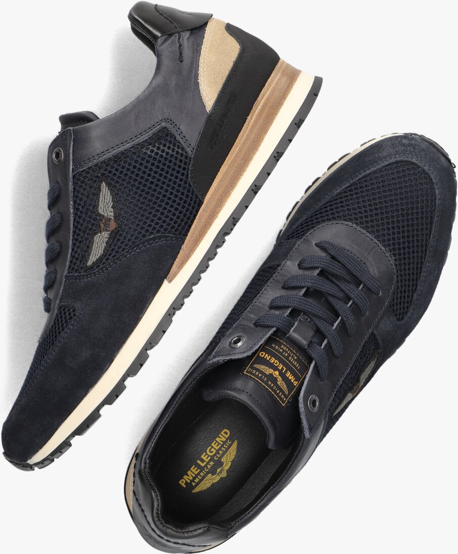 PME LEGEND blauwe pme legend lage sneakers lockplate