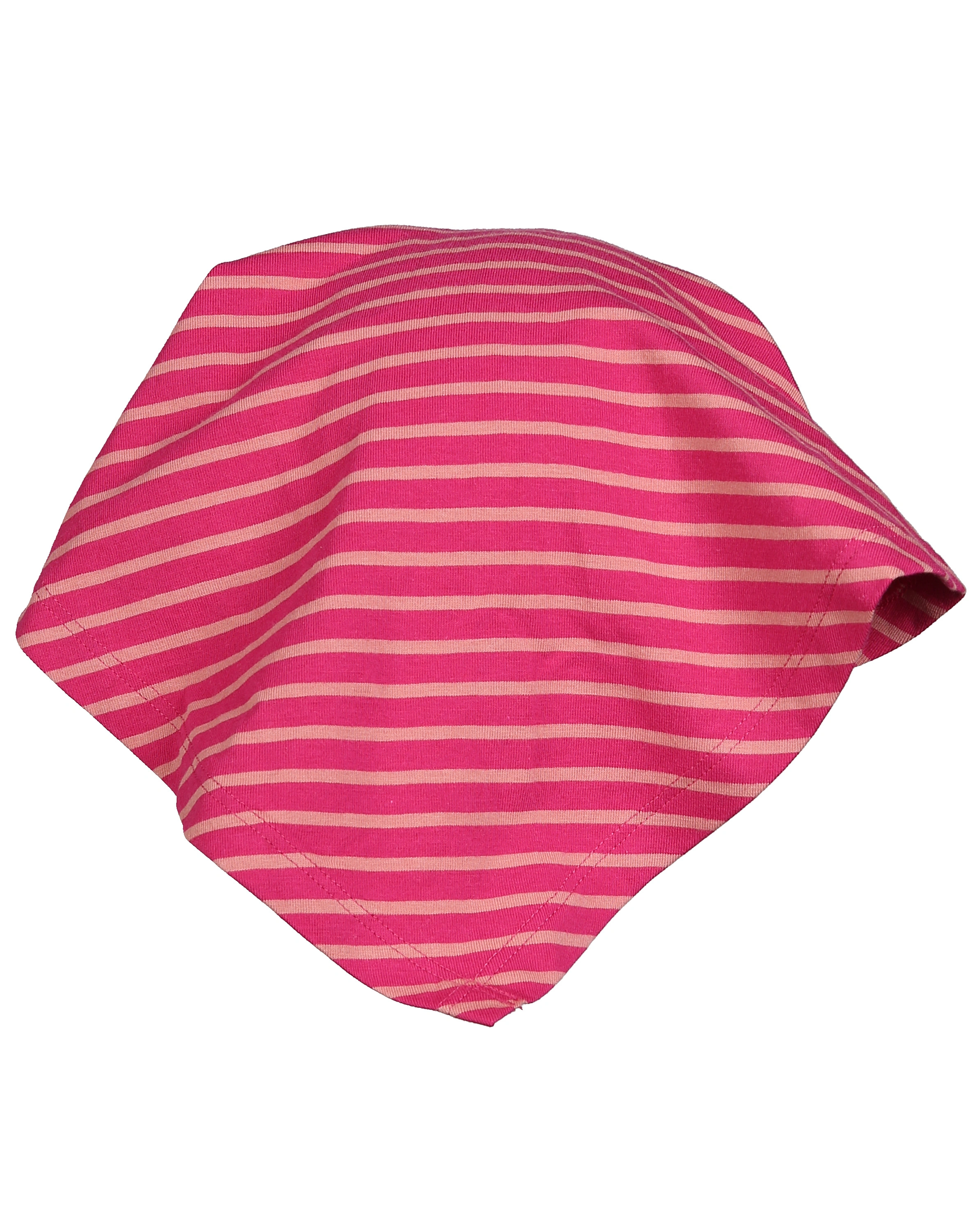 Jersey-Kopftuchmütze HUIVI STRIPES mit Gummizug in raspberry