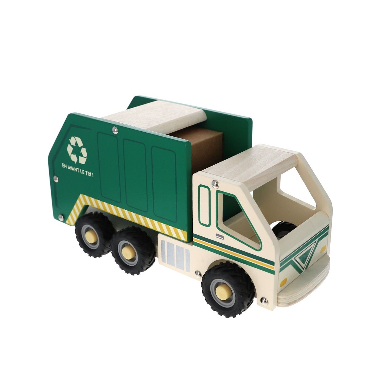 Camion poubelle en bois  Mercredi et Patati